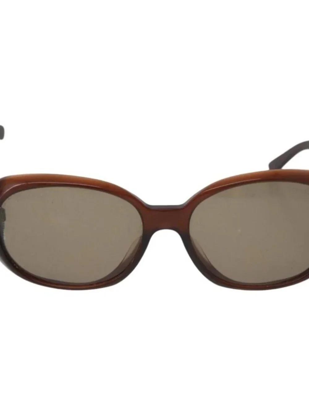 CHANEL Sunglasses plastic Brown CC Auth BA13212
